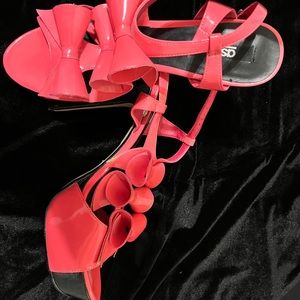 Cute patent leather heels